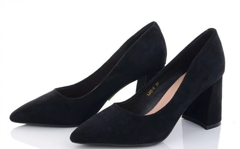 Meideli Туфлі жіночі MEIDELI L222-6 чорні (весна-осінь, еко-замша) (5469) 39 Коломыя - изображение 1