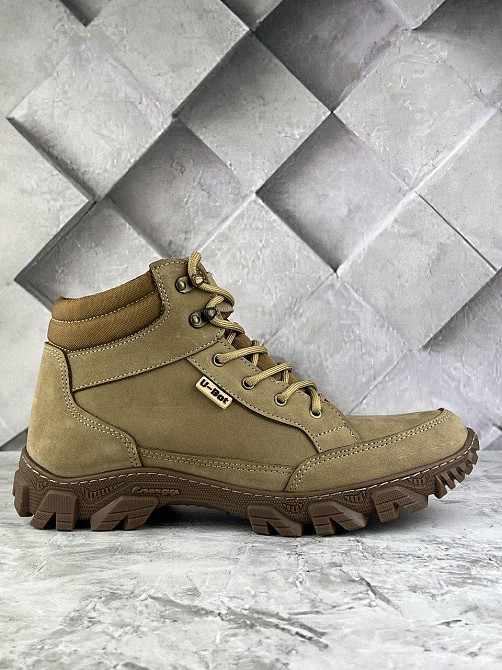 Військові чоловічі зимові черевики хихак койот прошиті та проклеєні військові черевики на хутрі WAR Львів - фото 2