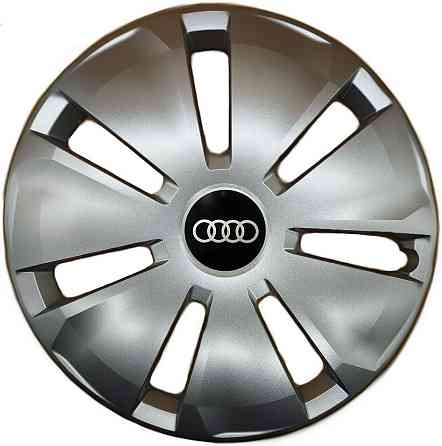 Автомобильные модельные колпаки R16 Audi 433 4шт, SJS, серебряные Киев