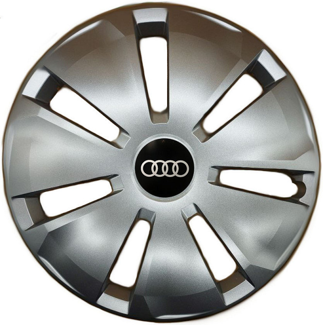 Автомобильные модельные колпаки R16 Audi 433 4шт, SJS, серебряные Киев - изображение 1
