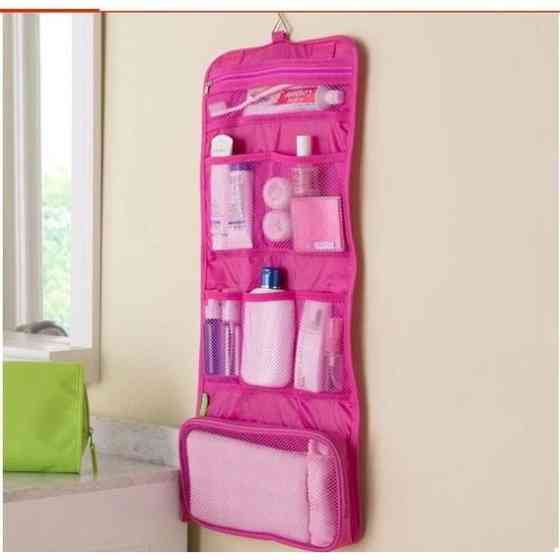 Органайзер дорожный сумочка косметичка Travel Storage Bag. Цвет: розовый RX-25 Львов