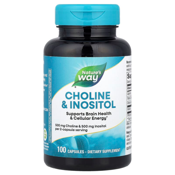Холін та Інозитол (Choline and Inositol) 500 мг/500 мг 100 капсул Київ