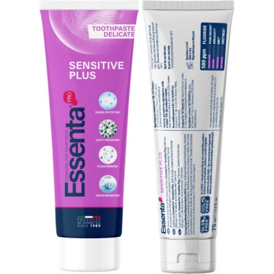 Зубна паста Essenta Pro Sensitive Plus 75 мл (8031447500084) Вінниця - фото 2