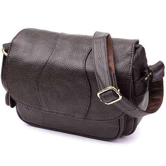 Сумка из натуральной кожи для женщин Vintage 22973 Коричневый Киев