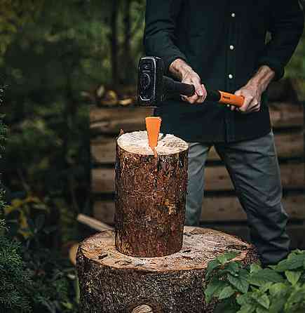 Кований Клин для розщеплення колод 15.5 см Fiskars (120010/1001614) Високовуглецева шведська сталь Нововолинськ