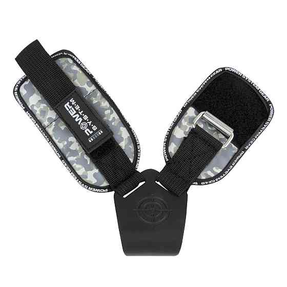 Крюки для тяги на запястье Power System PS-3370 Hooks Camo Black/Grey L Луцк