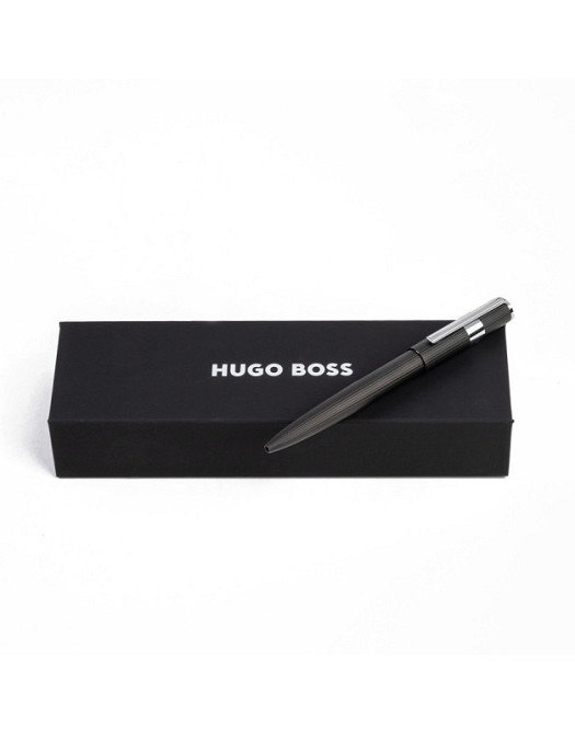 Кулькова ручка Hugo Boss Gear Pinstripe Black/Chrome Ровно - изображение 3