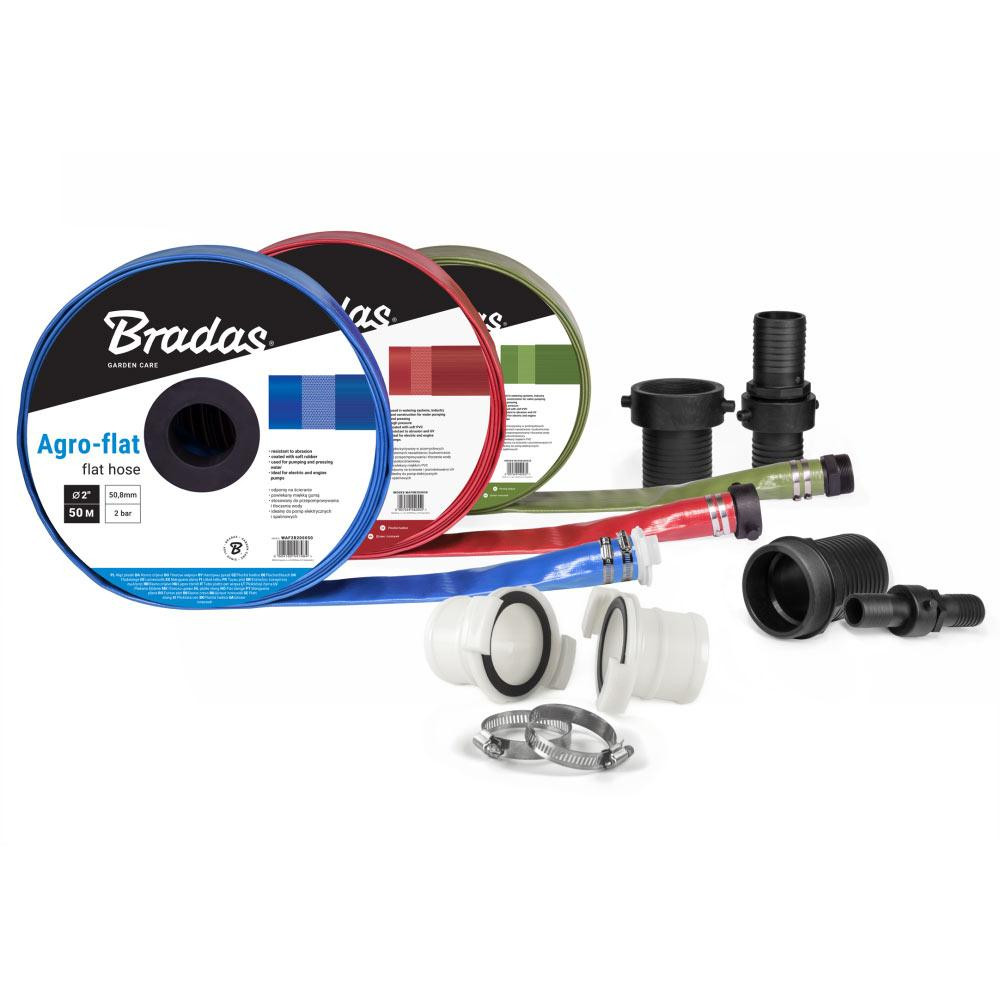 Шланг плаский AGRO-FLAT 2 BAR 2" – 100м (блакитний), WAF2B200100 Київ - фото 4