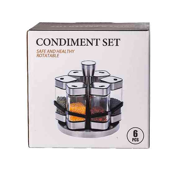 TS Kitchen Набір для спецій на підставці 6 предмети по 120 мл HP531T1025J Коломия