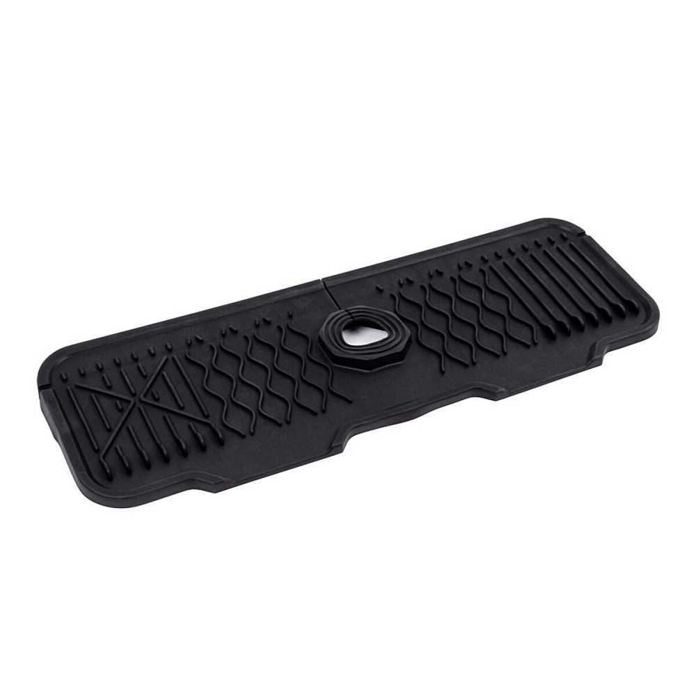 RB1 силіконовий килим для мийки чорний VALESO 43*15 Коломыя - изображение 1