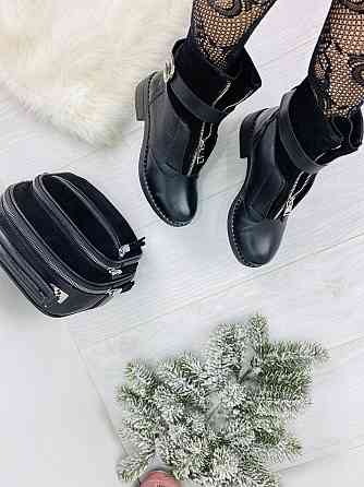 Черевики жіночі LaDi чорні натуральна шкіра зима (2136) 36р.38р.39р. Коломыя