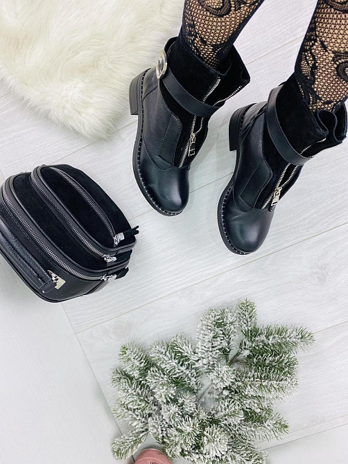 Черевики жіночі LaDi чорні натуральна шкіра зима (2136) 36р.38р.39р. Коломыя - изображение 6