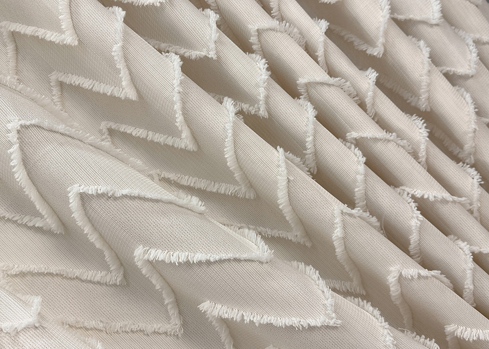 Комплект штор VR-Textil Лен Букле 150х270 2шт и Тюль 400х270 1806ш-115т Айвори с белым 71-042/3 Киев - изображение 5