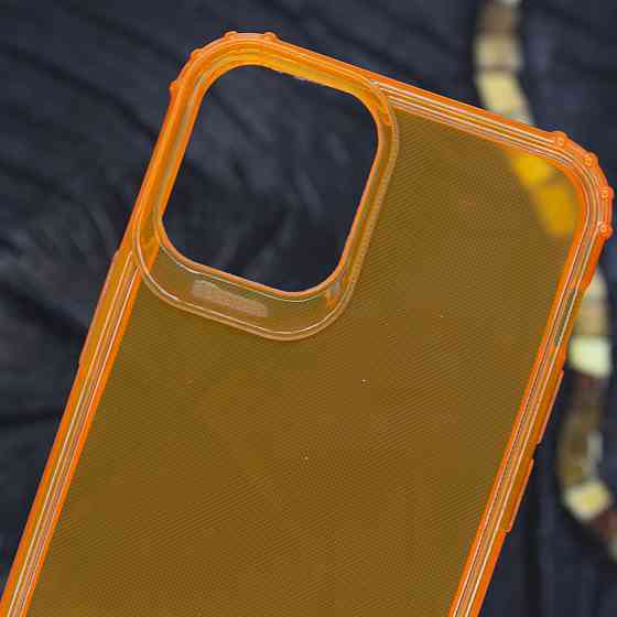 Чохол Бампер для Iphone 12Mini Orange Transparent Київ