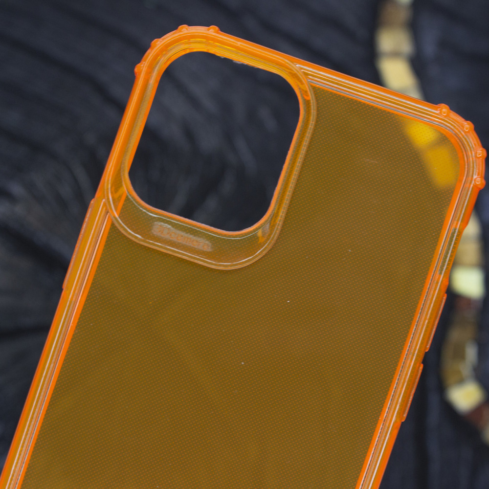 Чехол Бампер для Iphone 12Mini Orange Transparent Киев - изображение 2