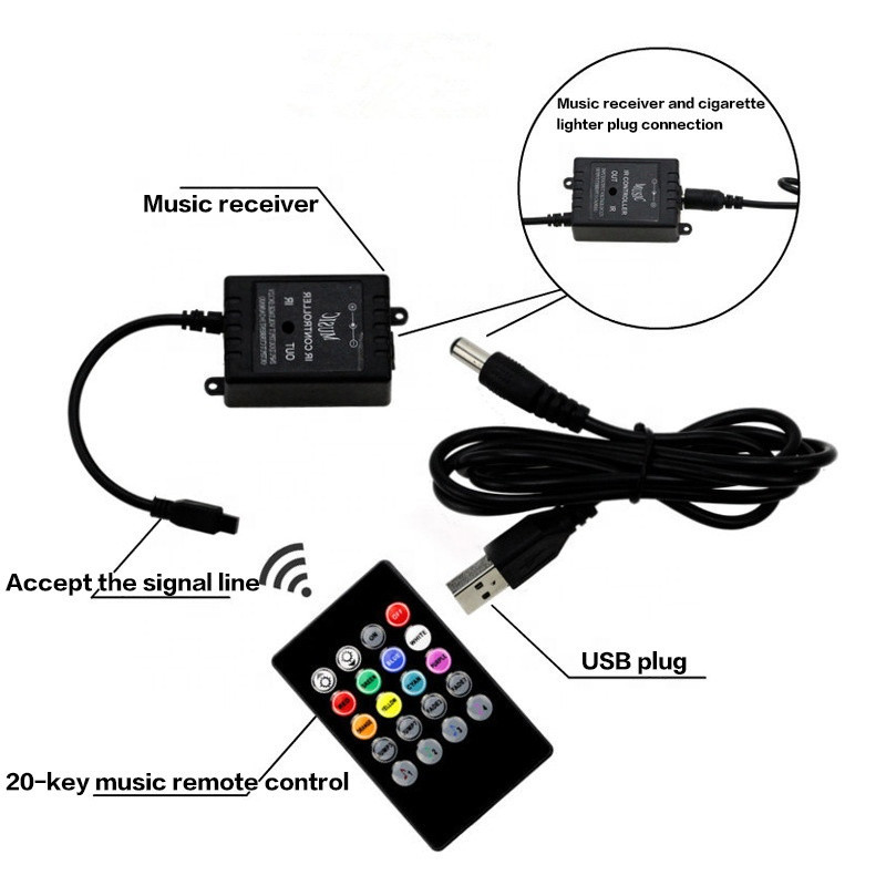 Декоративная RGB подсветка для авто с пультом ДУ Киев - изображение 2