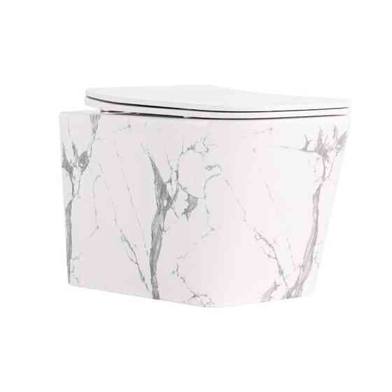 Унітаз підвісний Tern Ultra Quiet 490×365×325 мм, Marble, із сидінням Slim Duroplast/Soft-close/Quick Release QT17332303ASMR Київ