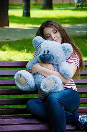 Плюшевий ведмедик М'яка іграшка Потап 50 см Сірий Тернопіль