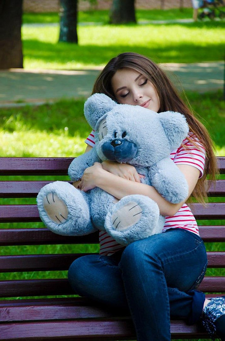 Плюшевий ведмедик М'яка іграшка Потап 50 см Сірий Тернопіль - фото 3