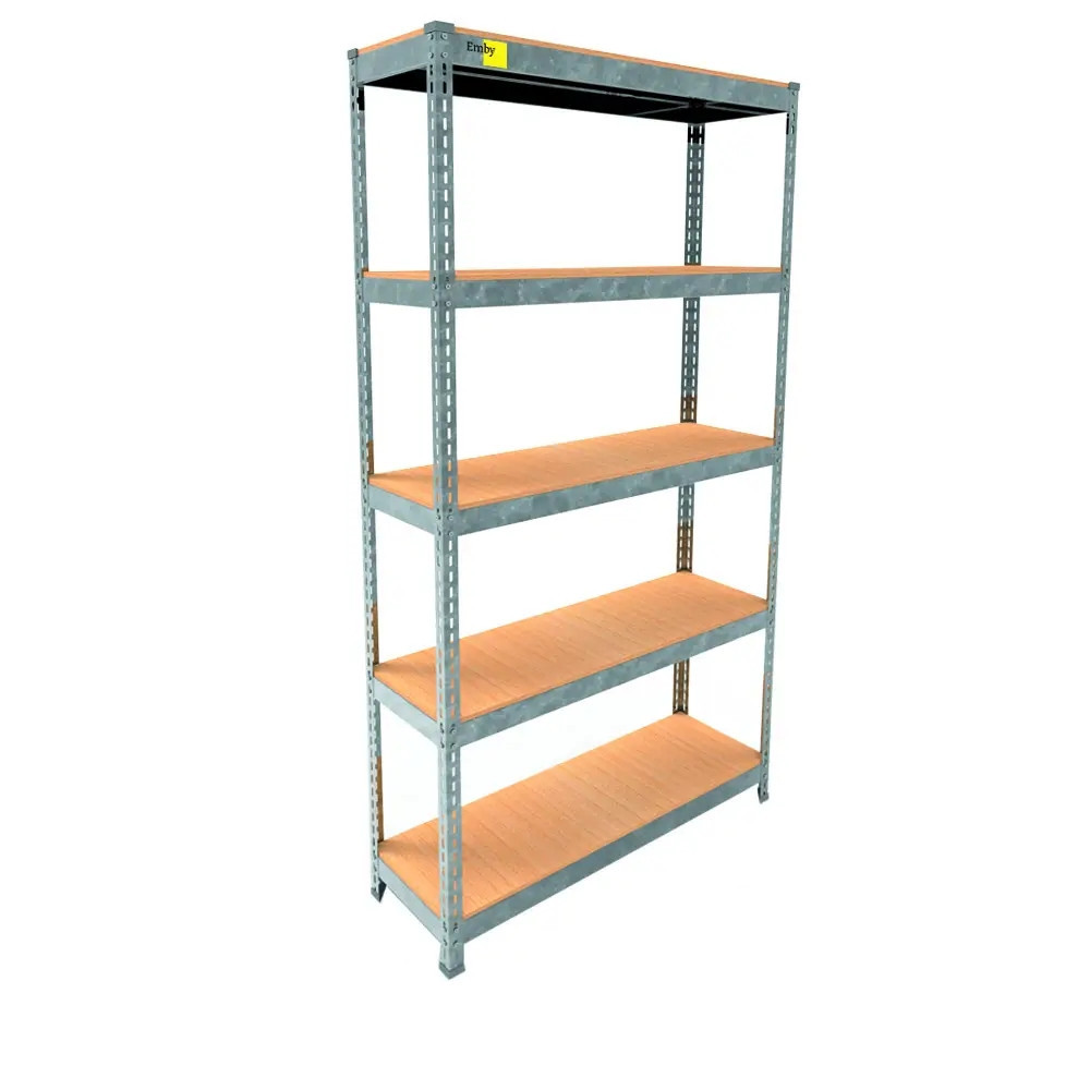 Металевий стелаж Emby Light Series (розмір 1800х900x300мм) 5 полиць ДСП до 100кг Оцинкований Вінниця - фото 1