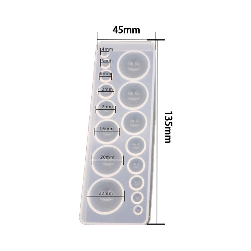 Молд силиконовый Полусферы 135 на 45 мм серый Киев - изображение 2