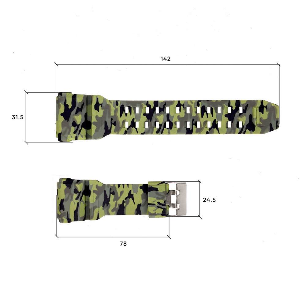 Ремешок для часов Skmei 1818CMGN Green Camo SBR Киев - изображение 3