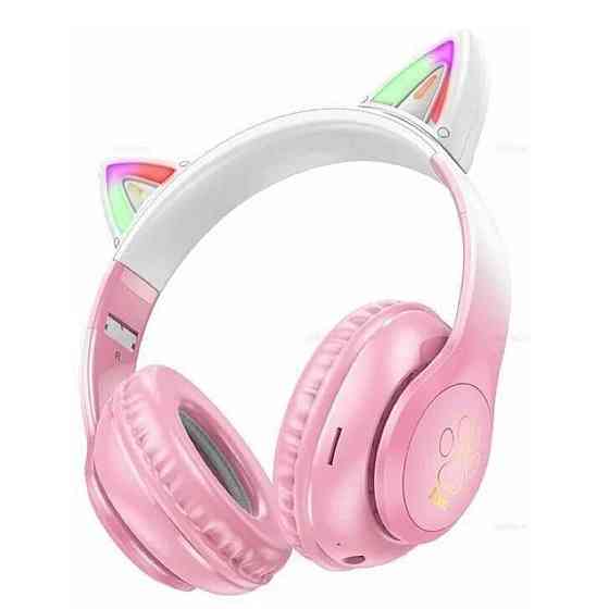 Навушники HOCO W42 Cat ears BT headphones Cherry Blossom Київ