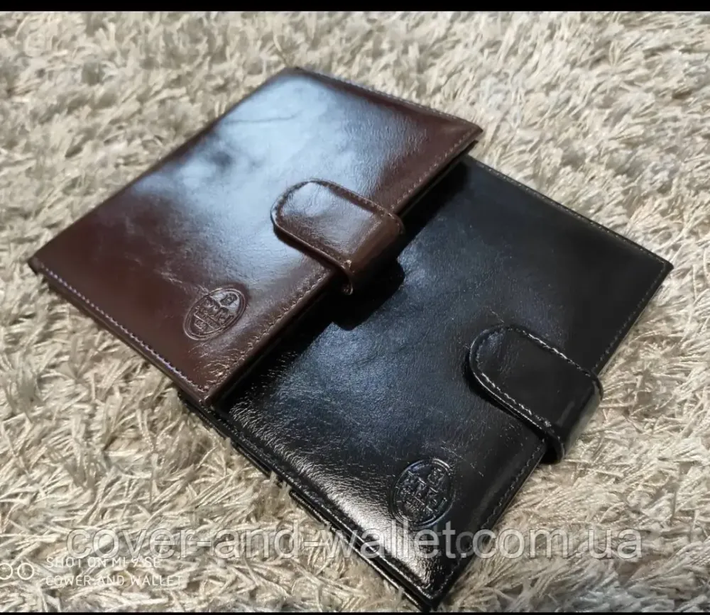 Портмоне обложка для паспорта и автодокументов черного цвета P.T.K Киев - изображение 6