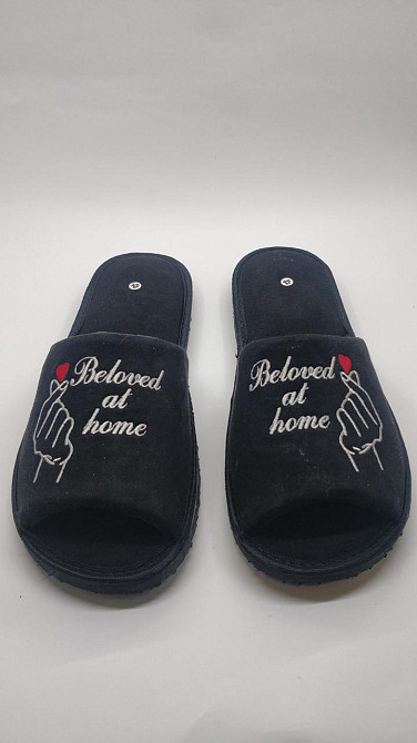 Тапочки с вышивкой женские мужские тапки на заказ от производителя Одесса - изображение 19