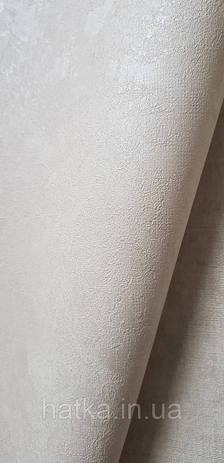 Обои виниловые на флизелине A.S.Creation UNITA 1.06x10 под венециансуую штукатурку бежевые перламутровые Киев - изображение 3