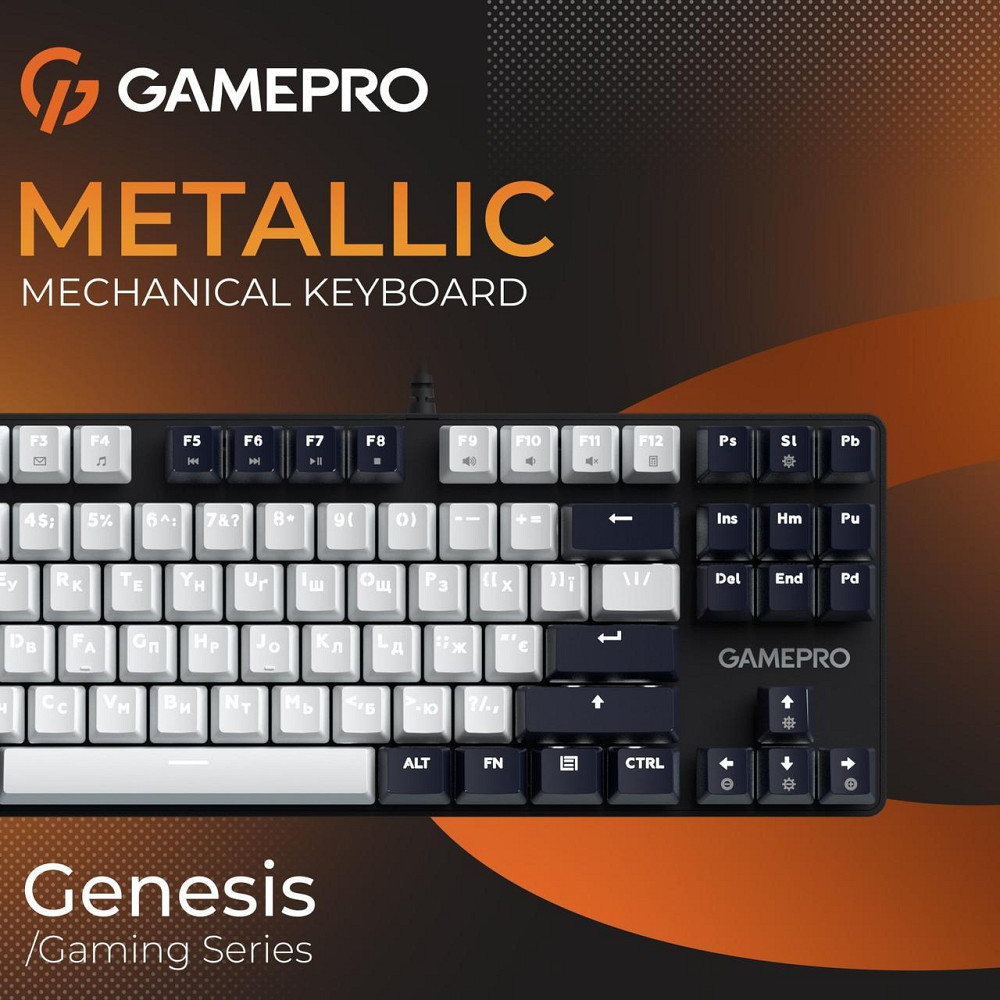 Клавиатура GamePro Genesis Metallic MK110B Outemu Red Swithes USB Black ( 14435 ) Харків - фото 7