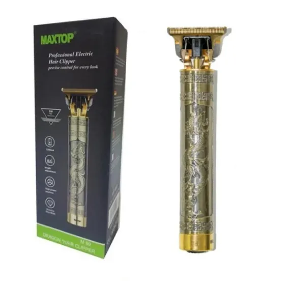 Бездротовий тример для стриження волосся MAXTOP WS-T98-99 із насадками, 5 Вт, 80 хв роботи, ретростиль Одеса