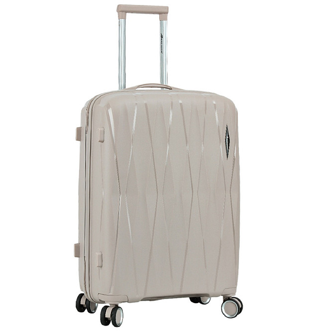 Чемодан полипропиленовый MADISSON 51103 средний 67 см шампань Киев - изображение 2
