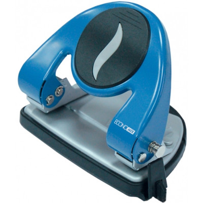 Діркопробивач Economix з лінійкою 30 аркушів Синій (E40118) Вінниця - фото 1