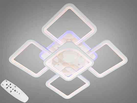 Люстра LED Diasha светодиодная с пультом диммером и подсветкой 60W белый 12х41х42см Харьков