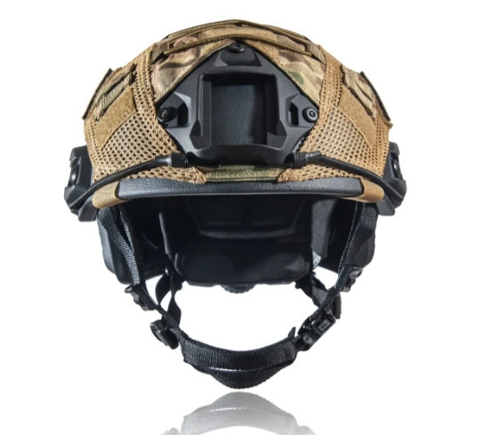 Тактическая каска шлем FAST NIJ IIIA (Черная) + кавер (Мультикам) размер M Винница - изображение 5