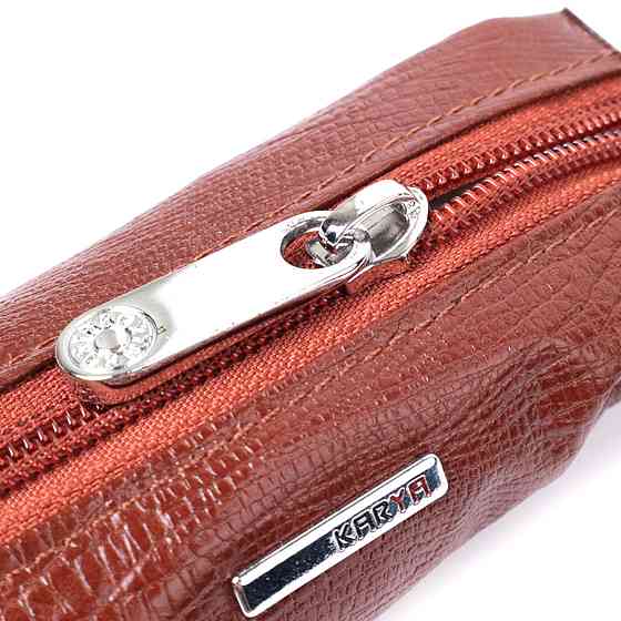 Стильная ключница из фактурной натуральной кожи KARYA 22822 Рыжий Киев