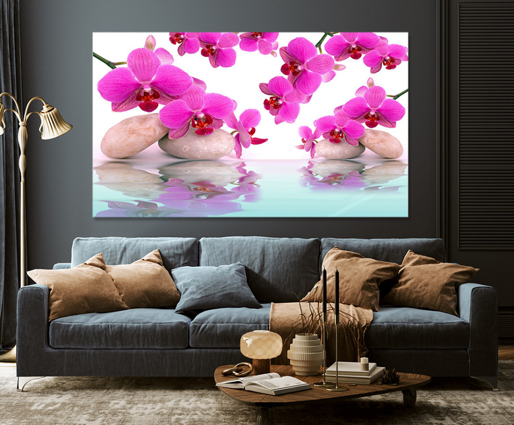 Картина холст у вітальню / спальню    Орхідея    MLP_120  ( 60х30см ) 70x140 см Київ - фото 3
