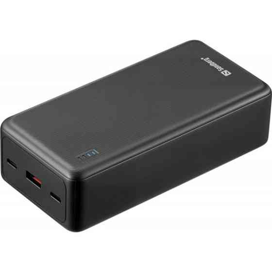 УМБ Sandberg 27000mAh Saver 22,5W 3A PD,QC3.0, USB-A,2xUSB-С, PowerThru, чорний Киев