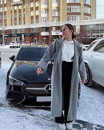 Стильное женское утепленное пальто длина макси кашемир Серый Одесса