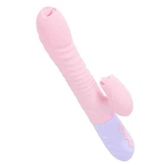 Вибратор - Silicone Vibrator USB 7 Function and Thrusting Function / Heating Pink Sex Aura Киев