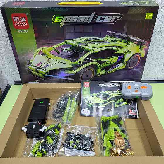Конструктор машинка на радиоуправлении Ламборгини Сиан 304 детали Technic с пультом 8700 зеленый Хмельницкий