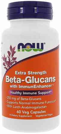 Бета-глюкани Now Foods Beta-Glucans 250 мг 60 вег капсул Київ