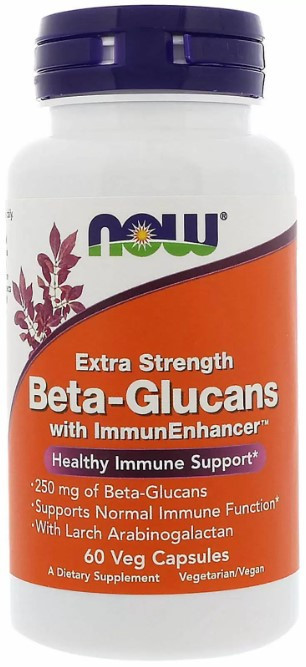 Бета-глюканы Now Foods Beta-Glucans 250 мг 60 вег капсул Киев - изображение 1