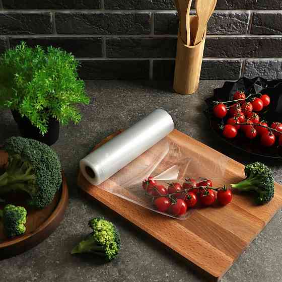 Вакуумні пакети для їжі 5 м х 30 см / Рифлені пакети для вакууматора / Пакети вакуумні Київ