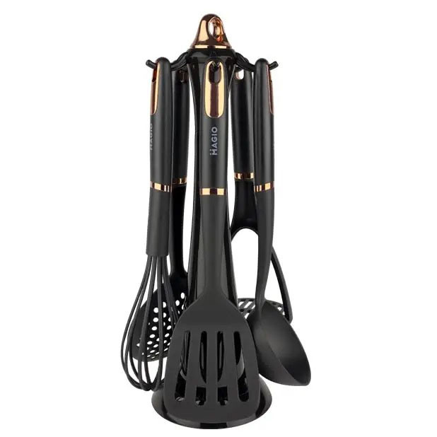 Силіконові кухонні приналежності набір Magio MG-1125, Нейлоновий набір для кухні кухарського WZ-89 Івано-Франківськ - фото 2