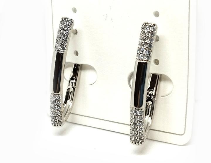 Сережки жіночі сріблясті тренд Київ - фото 1