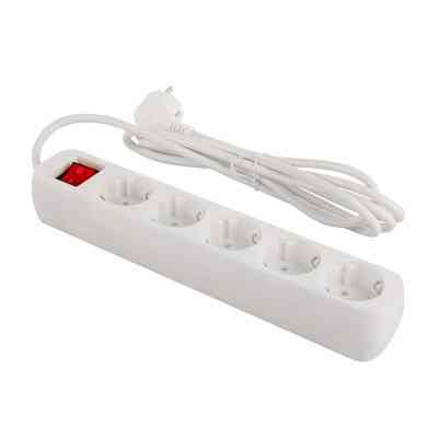 Мережевий фільтр живлення ColorWay CW-PSEA52W, 5 розеток/ 2M white (CW-PSEA52W) Вінниця