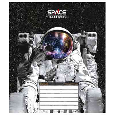 Зошит Школярик Space singularity 12 аркушів лінія (012-3384L) Вінниця