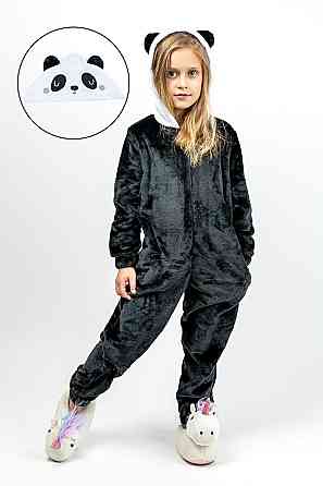 Кігурумі дитячий і юний, "Панда", комбінезон домашній на блискавкичерний топ 140 Київ